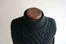 画像7: BLARNEY WOOLLEN MILLS タートルネック フィッシャーマンセーター　 MADE IN IRELAND　 表記XL  (7)