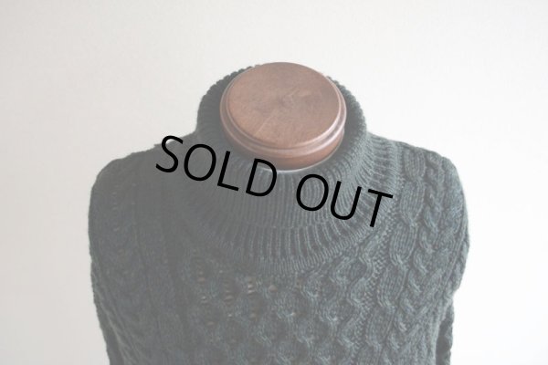 画像7: BLARNEY WOOLLEN MILLS タートルネック フィッシャーマンセーター  MADE IN IRELAND  表記XL