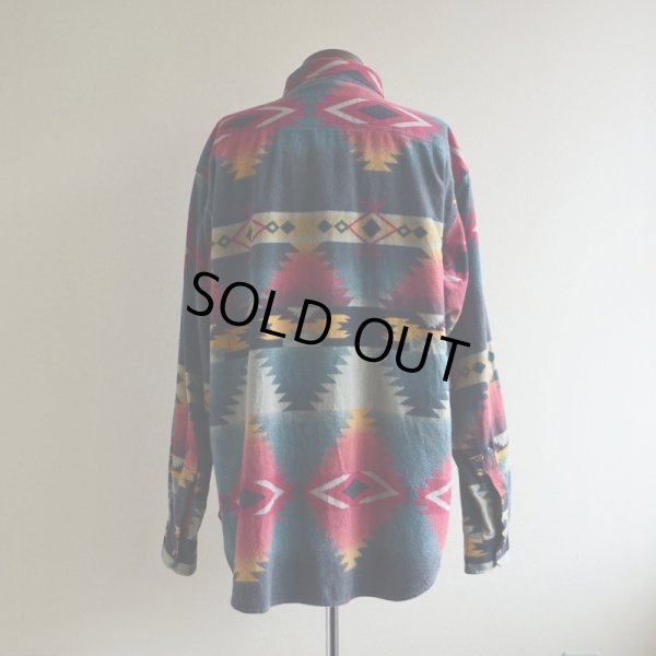 画像3: 1980s Woolrich ネイティブ柄シャモアクロスシャツ　 MADE IN USA　 実寸XL 