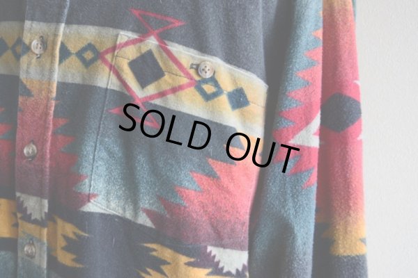 画像8: 1980s Woolrich ネイティブ柄シャモアクロスシャツ　 MADE IN USA　 実寸XL 
