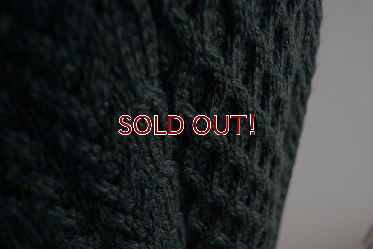 画像12: BLARNEY WOOLLEN MILLS タートルネック フィッシャーマンセーター　 MADE IN IRELAND　 表記XL  (12)