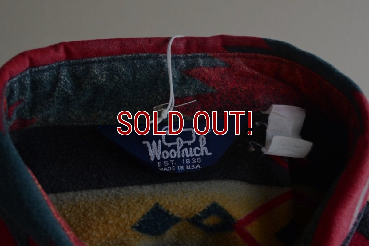 画像5: 1980s Woolrich ネイティブ柄シャモアクロスシャツ　 MADE IN USA　 実寸XL  (5)