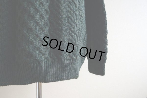 画像10: BLARNEY WOOLLEN MILLS タートルネック フィッシャーマンセーター  MADE IN IRELAND  表記XL