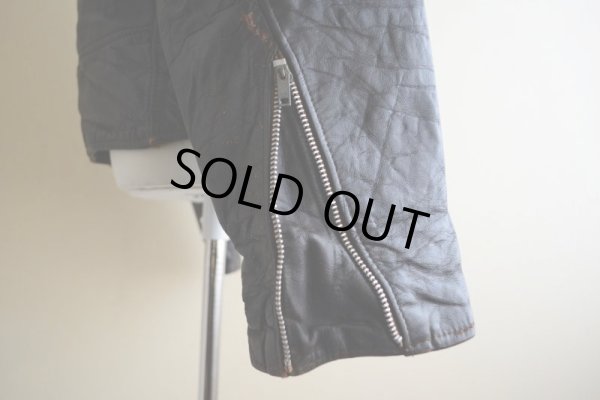 画像14: 1970s Berman's ダブルライダース レザージャケット  表記44