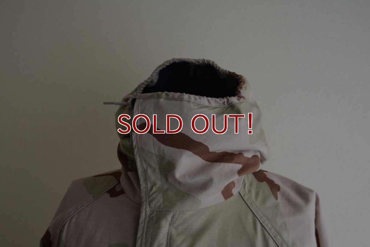 画像8: 2000s US.MILITARY ケミカルプロテクティブパーカー　 3Cデザートカモ　 表記MEDIUM-REGULAR  (8)