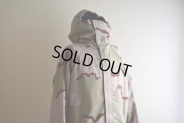 画像9: 2000s US.MILITARY ケミカルプロテクティブパーカー　 3Cデザートカモ　 表記MEDIUM-REGULAR 