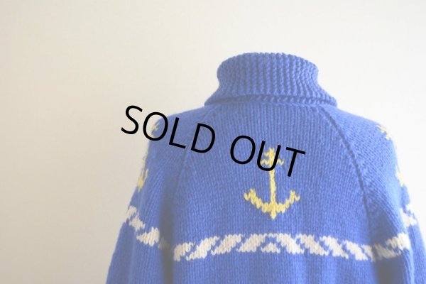 画像12: 1960〜 ヨット柄カウチンセーター  実寸L