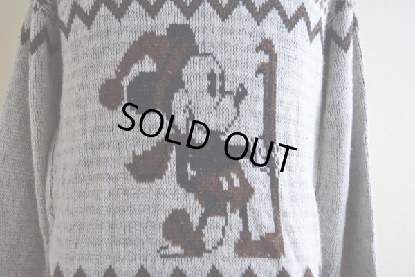 画像8: 1970s KENNINGTON ミッキーマウス ジャガードニットセーター  表記M