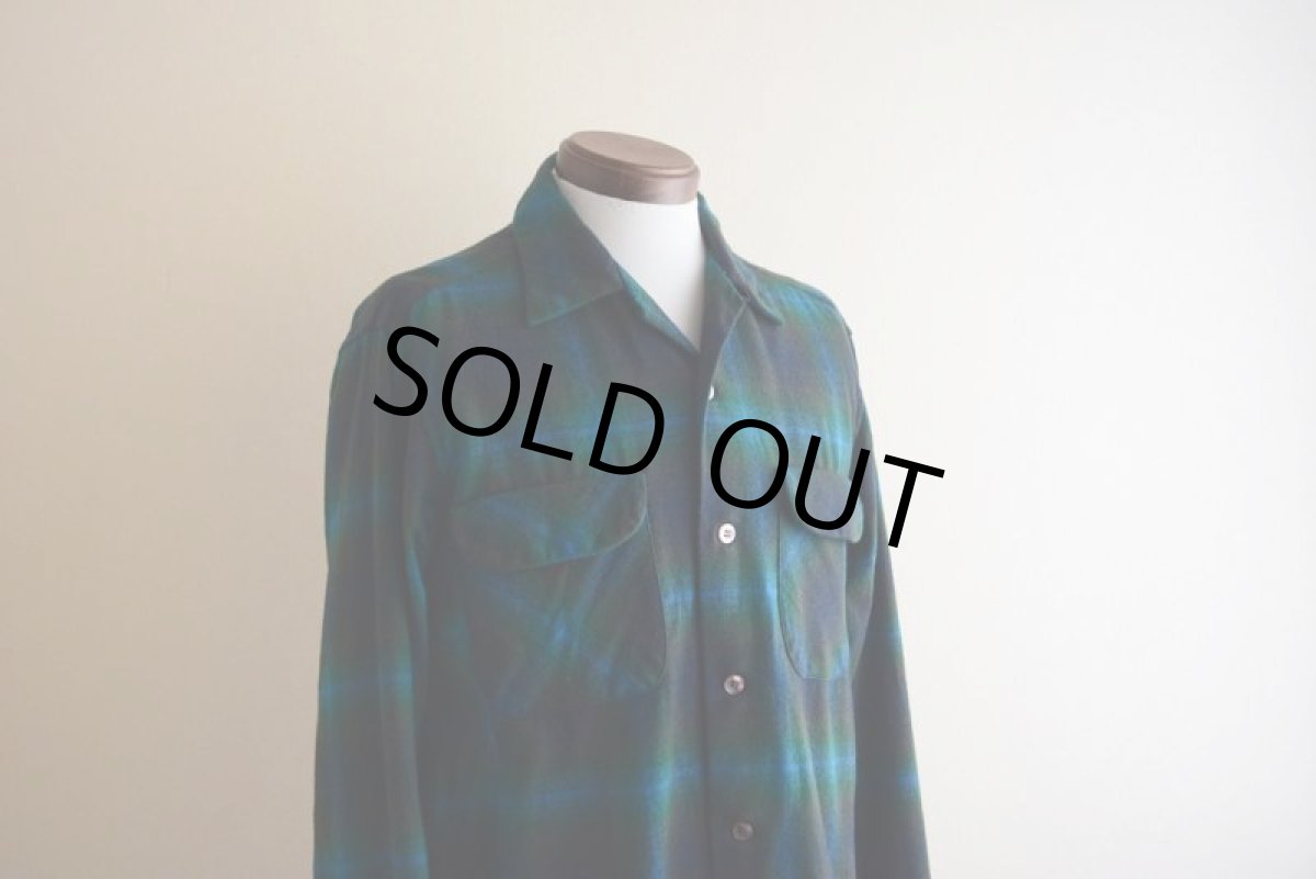 画像9: 1960s PENDLETON ウールシャツ　 オンブレーチェック　 表記M  (9)