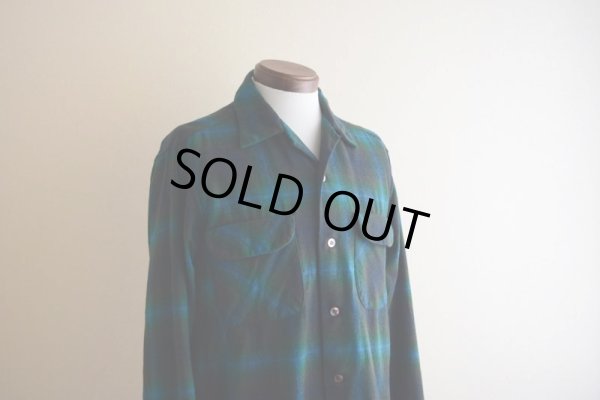 画像9: 1960s PENDLETON ウールシャツ　 オンブレーチェック　 表記M 