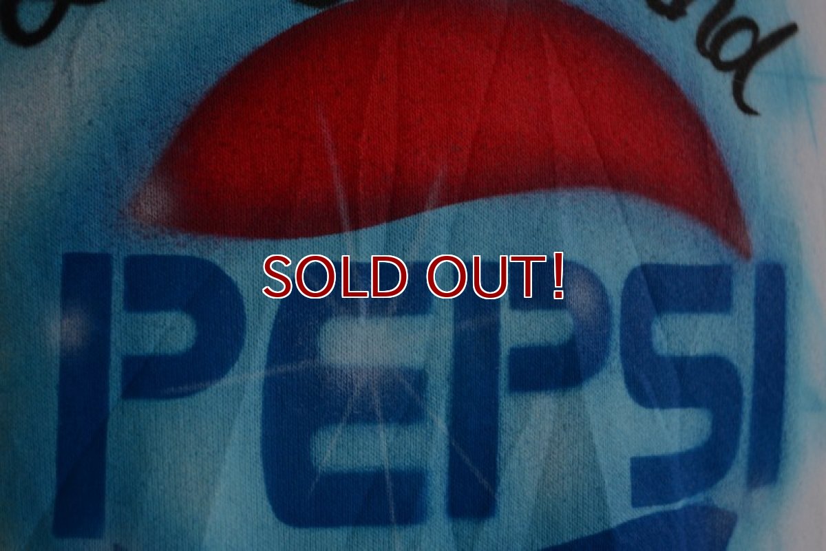 画像9: 1990s PEPSI 両面エアブラシペイントスウェット　 MADE IN USA　 表記L  (9)