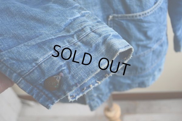 画像18: 1960s MONTGOMERY WARD デニムカバーオール　 裏ブランケット付き　 表記44 