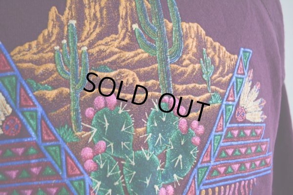 画像9: 1990s SEDONA AZ サボテンスウェット　 MADE IN USA　 表記M 