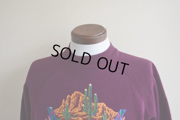 画像6: 1990s SEDONA AZ サボテンスウェット　 MADE IN USA　 表記M 