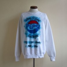 画像1: 1990s PEPSI 両面エアブラシペイントスウェット　 MADE IN USA　 表記L  (1)