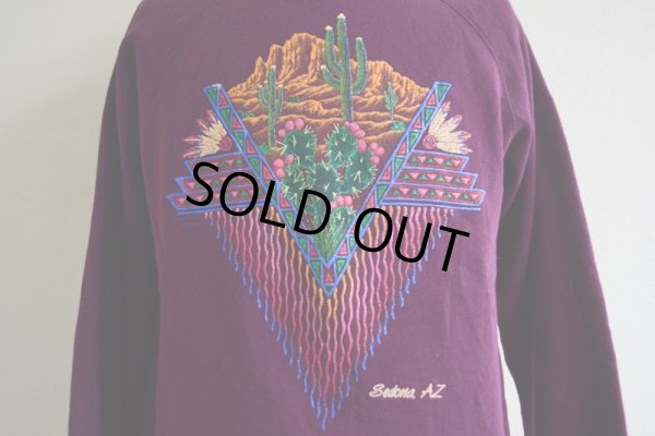 画像8: 1990s SEDONA AZ サボテンスウェット　 MADE IN USA　 表記M 