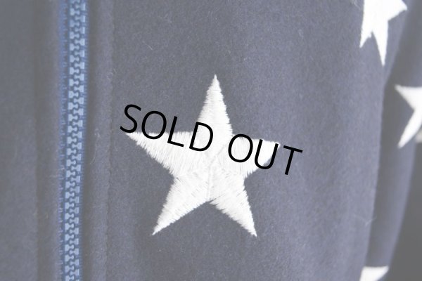 画像10: KIM BAKER DESIGN リバーシブルウールジャケット  星条旗モチーフ  表記S (着用感L)