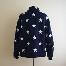 画像3: KIM BAKER DESIGN リバーシブルウールジャケット　 星条旗モチーフ　 表記S (着用感L)  (3)