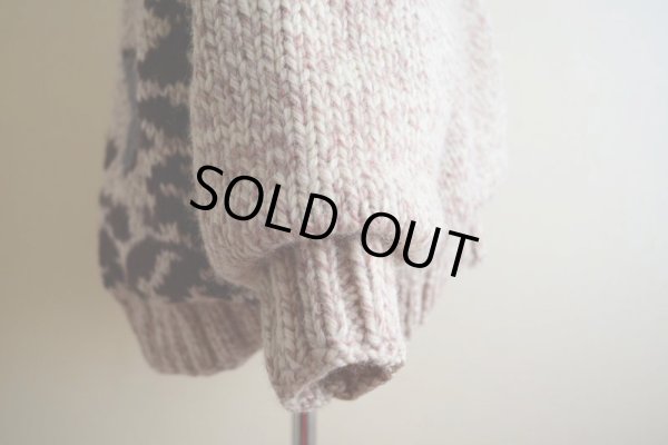 画像11: 1960s〜 フィッシング柄カウチンセーター  実寸ML