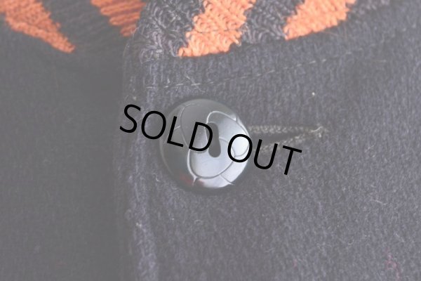 画像7: 1940s〜 LOWE&CAMPBELL 袖レザーボタンスタジャン  実寸ML