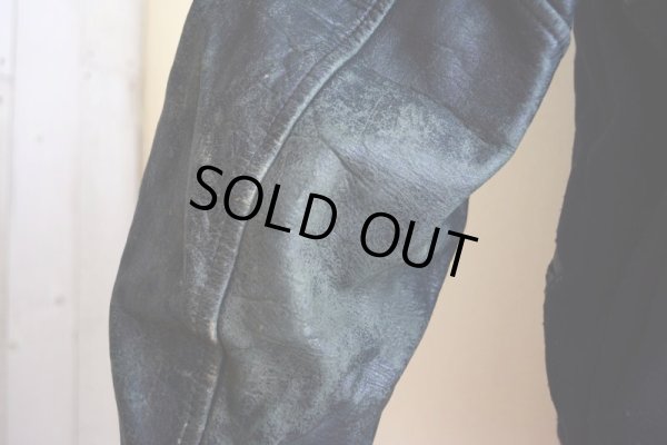 画像14: 1940s〜 LOWE&CAMPBELL 袖レザーボタンスタジャン  実寸ML