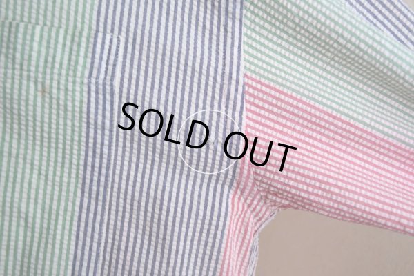 画像12: 1990s TOMMY HILFIGER シアサッカーBDシャツ　 表記L 