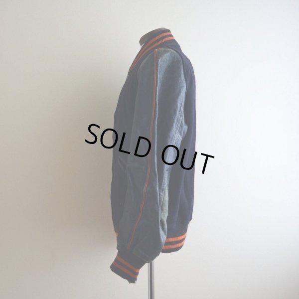 画像4: 1940s〜 LOWE&CAMPBELL 袖レザーボタンスタジャン  実寸ML