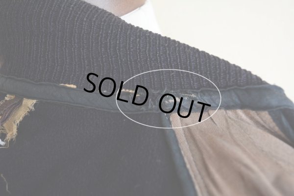 画像20: 1940s〜 LOWE&CAMPBELL 袖レザーボタンスタジャン  実寸ML