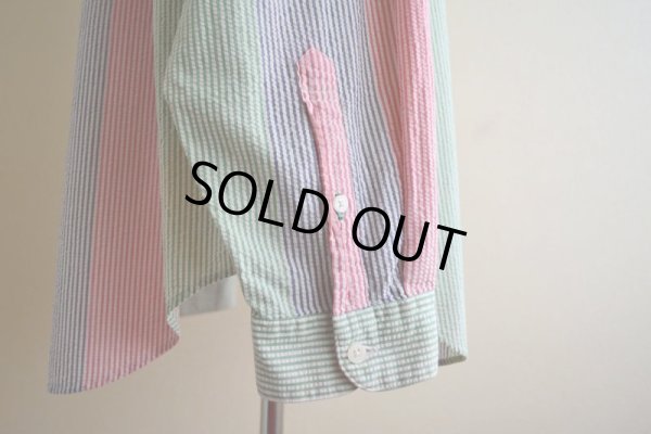 画像10: 1990s TOMMY HILFIGER シアサッカーBDシャツ　 表記L 