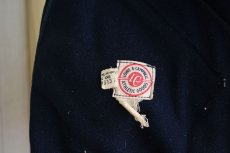 画像5: 1940s〜 LOWE&CAMPBELL 袖レザーボタンスタジャン　 実寸ML  (5)
