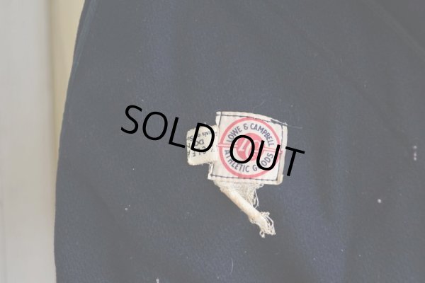 画像5: 1940s〜 LOWE&CAMPBELL 袖レザーボタンスタジャン  実寸ML