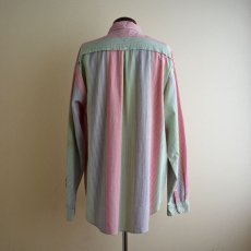 画像3: 1990s TOMMY HILFIGER シアサッカーBDシャツ　 表記L  (3)