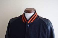 画像6: 1940s〜 LOWE&CAMPBELL 袖レザーボタンスタジャン　 実寸ML  (6)