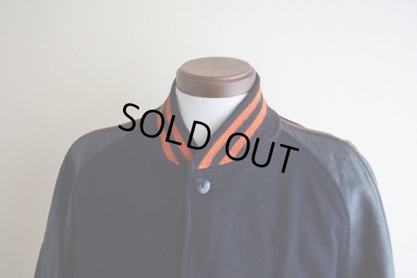 画像6: 1940s〜 LOWE&CAMPBELL 袖レザーボタンスタジャン  実寸ML