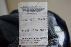 画像5: EURO LEVI'S 501　 MADE IN SPAIN　 表記 W36 L32  (5)