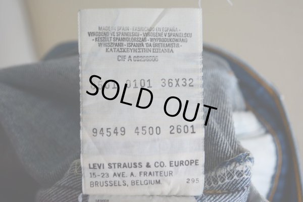 画像5: EURO LEVI'S 501　 MADE IN SPAIN　 表記 W36 L32 