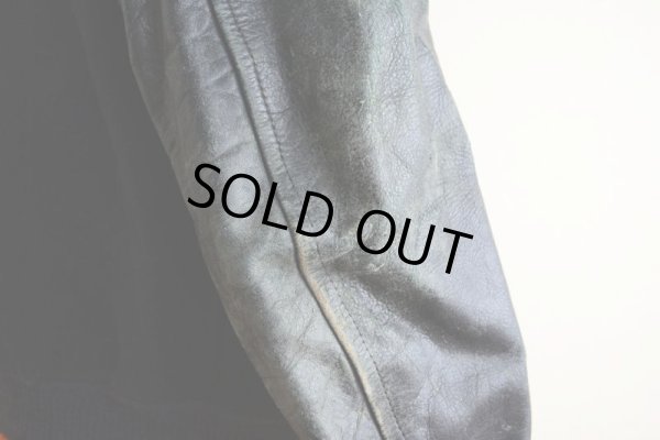 画像16: 1940s〜 LOWE&CAMPBELL 袖レザーボタンスタジャン  実寸ML