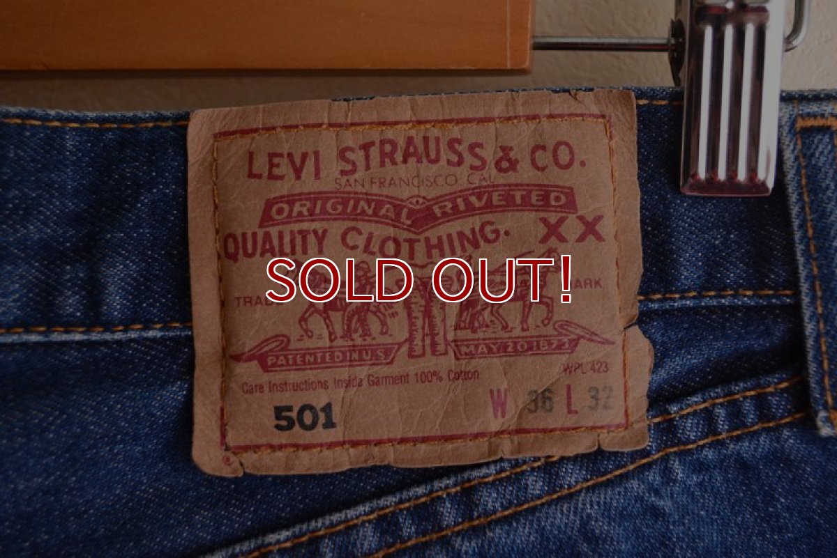 画像7: EURO LEVI'S 501　 MADE IN SPAIN　 表記 W36 L32  (7)