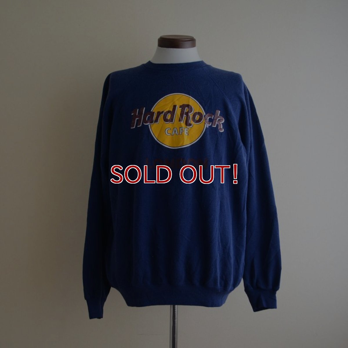 画像1: 1980s Hard Rock CAFE LONDON ロゴプリントスウェット　 MADE IN USA　 表記XL  (1)