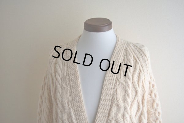 画像6: KELLY KNITWEAR フィッシャーマンニットカーディガン　 MADE IN IRELAND　 実寸L 