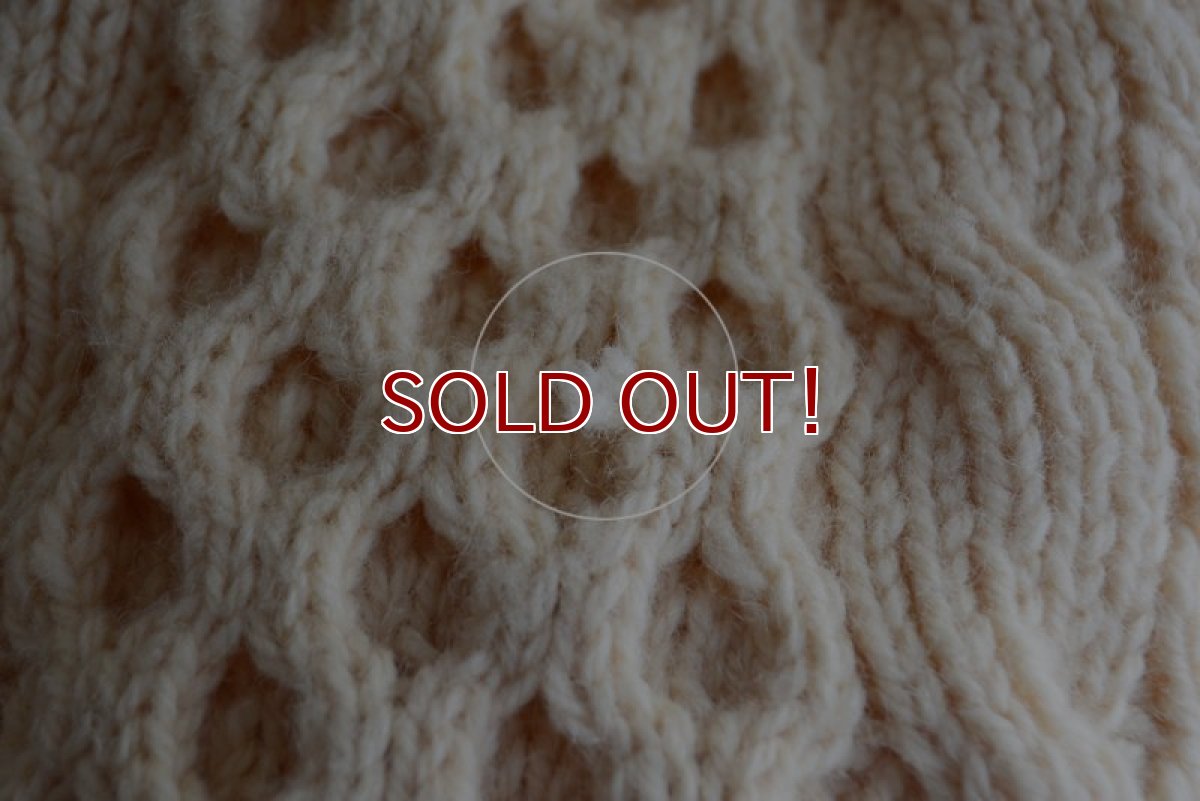 画像12: KELLY KNITWEAR フィッシャーマンニットカーディガン　 MADE IN IRELAND　 実寸L  (12)