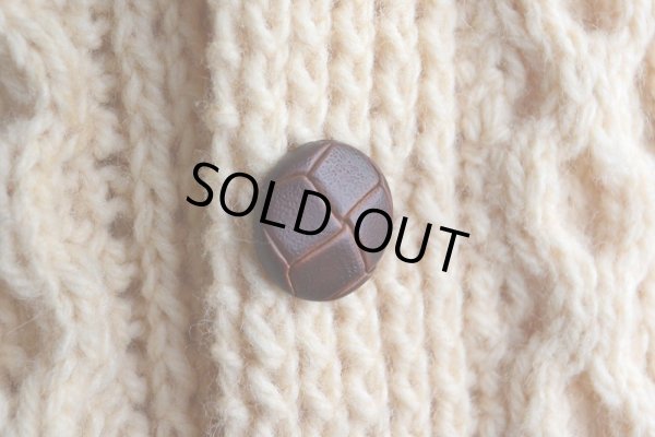 画像8: KELLY KNITWEAR フィッシャーマンニットカーディガン　 MADE IN IRELAND　 実寸L 