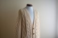 画像7: KELLY KNITWEAR フィッシャーマンニットカーディガン　 MADE IN IRELAND　 実寸L 