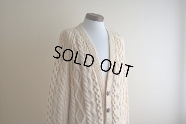 画像7: KELLY KNITWEAR フィッシャーマンニットカーディガン　 MADE IN IRELAND　 実寸L 