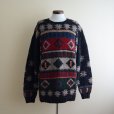 画像1: 1980s Woolrich ウールセーター　<br>表記XL<br> (1)