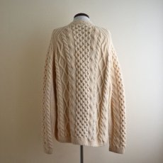 画像3: KELLY KNITWEAR フィッシャーマンニットカーディガン　 MADE IN IRELAND　 実寸L  (3)