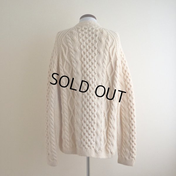 画像3: KELLY KNITWEAR フィッシャーマンニットカーディガン　 MADE IN IRELAND　 実寸L 
