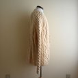 画像2: KELLY KNITWEAR フィッシャーマンニットカーディガン　<br>MADE IN IRELAND　<br>実寸L<br> (2)