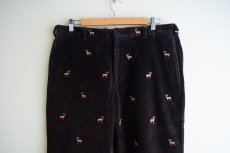 画像6: Brooks Brothers シカ刺繍 太畝コーデュロイパンツ　 表記W36 L30  (6)