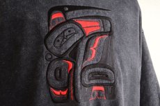 画像8: FUZZY STONEWASH ハイダアート刺繍スウェット　 MADE IN CANADA　 表記M  (8)